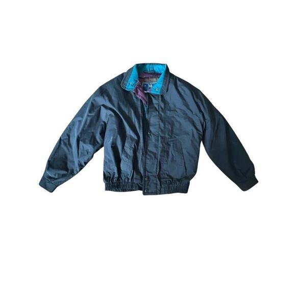 Members Only Mens jacket Size M Black Puffer With pockets